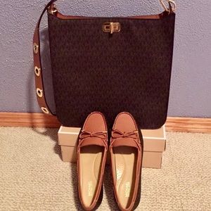 Mk crossbody bag with matchy mk shoes. Both original